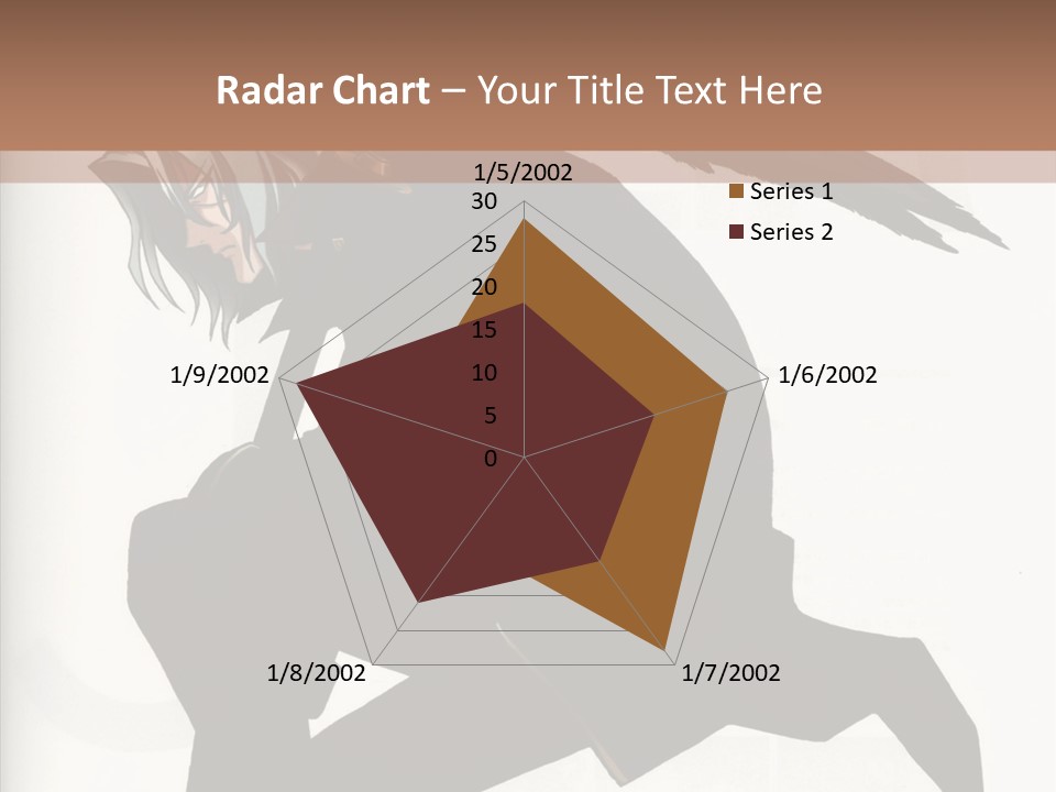 A Woman With A Bird On Her Shoulder PowerPoint Template