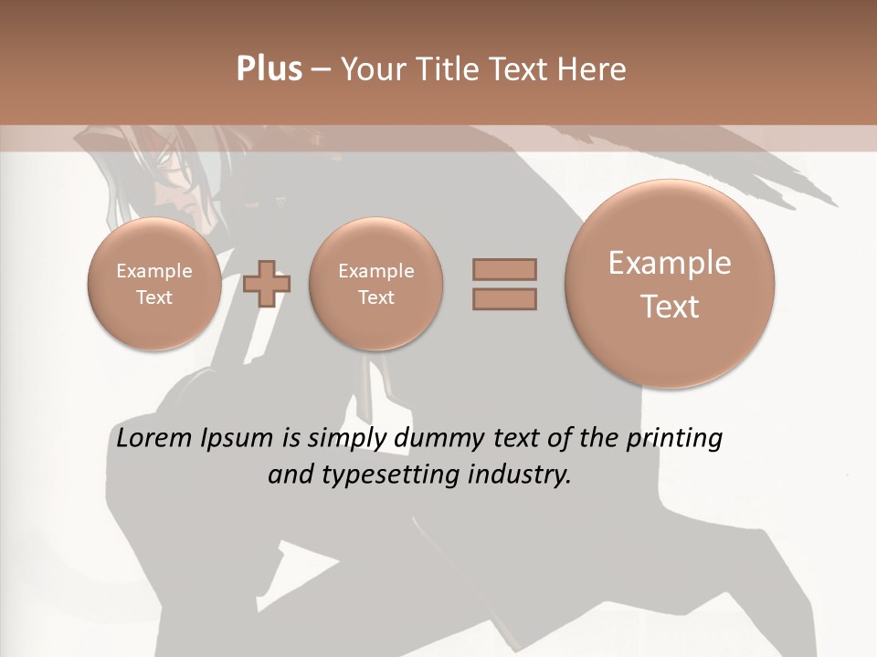 A Woman With A Bird On Her Shoulder PowerPoint Template