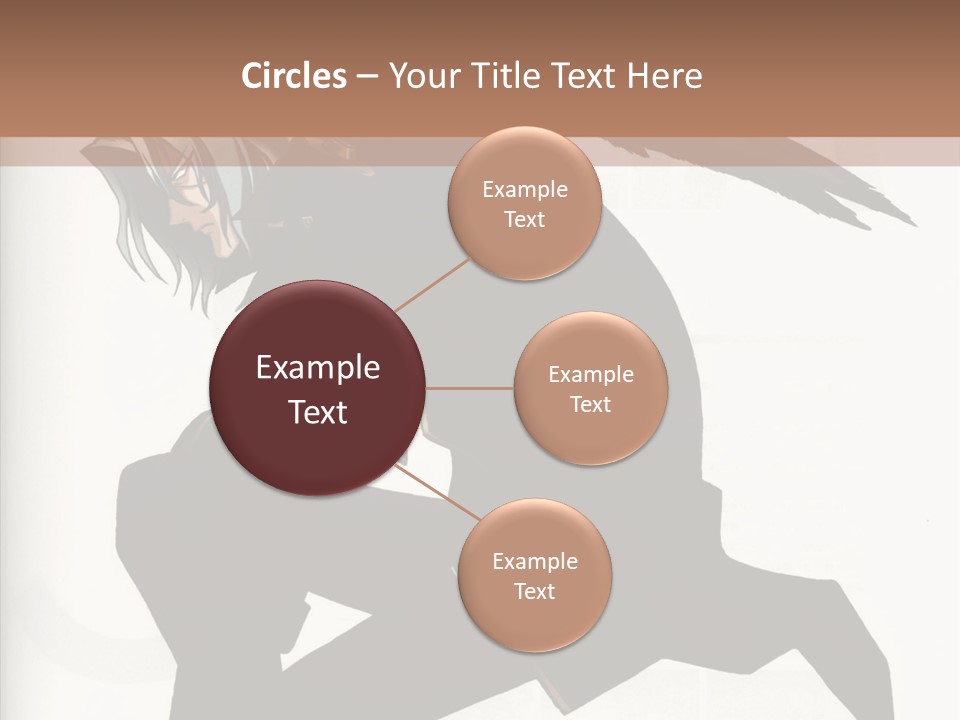 A Woman With A Bird On Her Shoulder PowerPoint Template