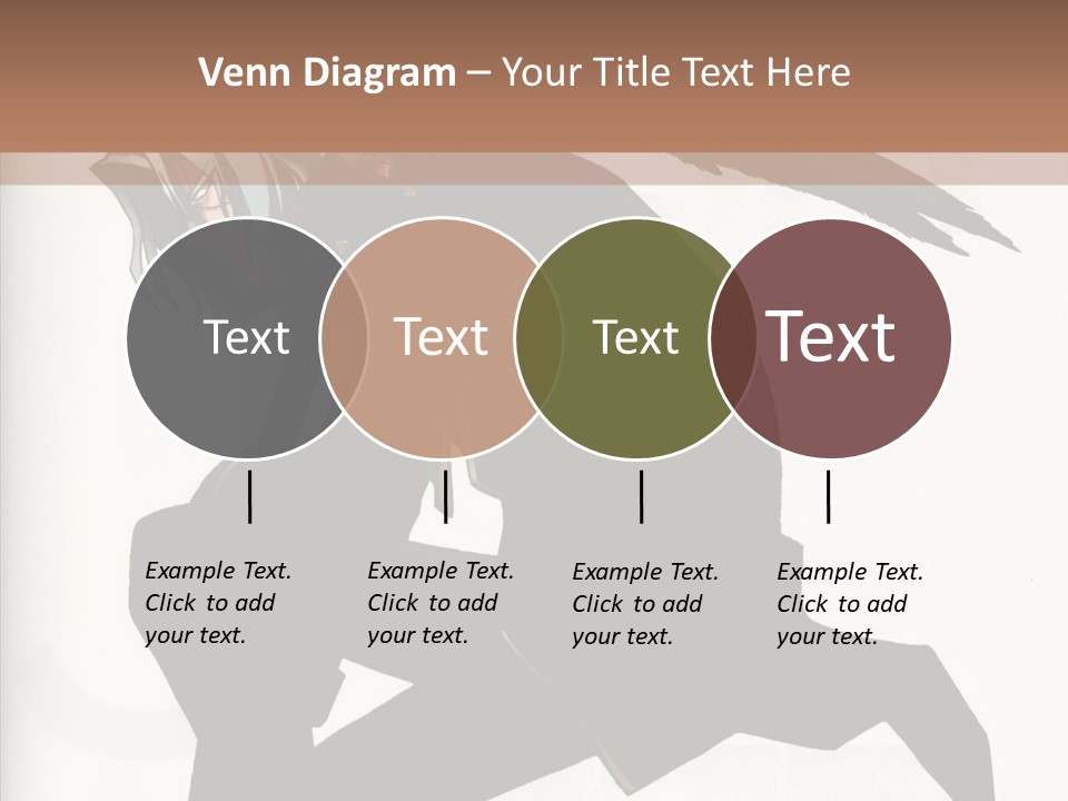 A Woman With A Bird On Her Shoulder PowerPoint Template