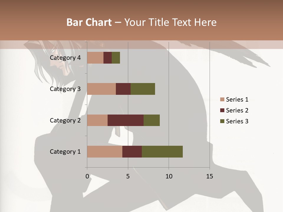 A Woman With A Bird On Her Shoulder PowerPoint Template
