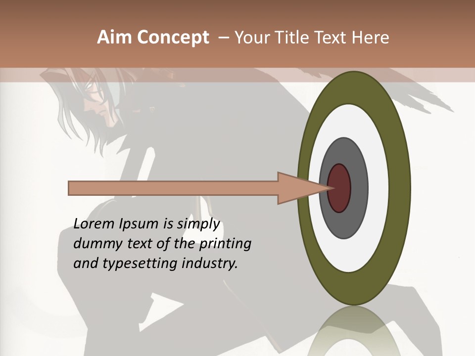 A Woman With A Bird On Her Shoulder PowerPoint Template