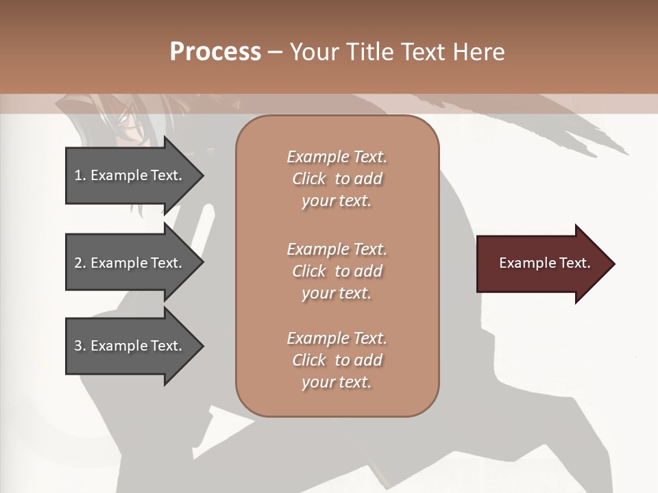 A Woman With A Bird On Her Shoulder PowerPoint Template