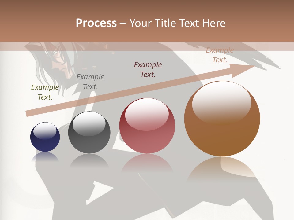 A Woman With A Bird On Her Shoulder PowerPoint Template