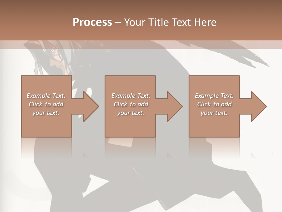 A Woman With A Bird On Her Shoulder PowerPoint Template