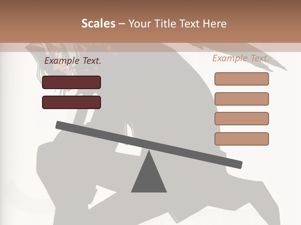 A Woman With A Bird On Her Shoulder PowerPoint Template