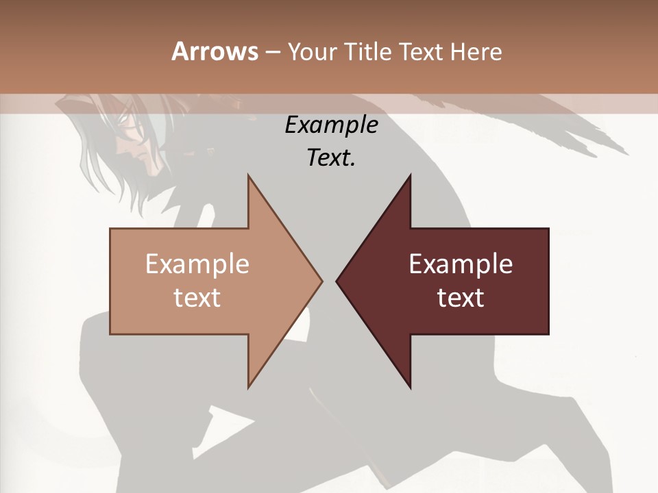 A Woman With A Bird On Her Shoulder PowerPoint Template