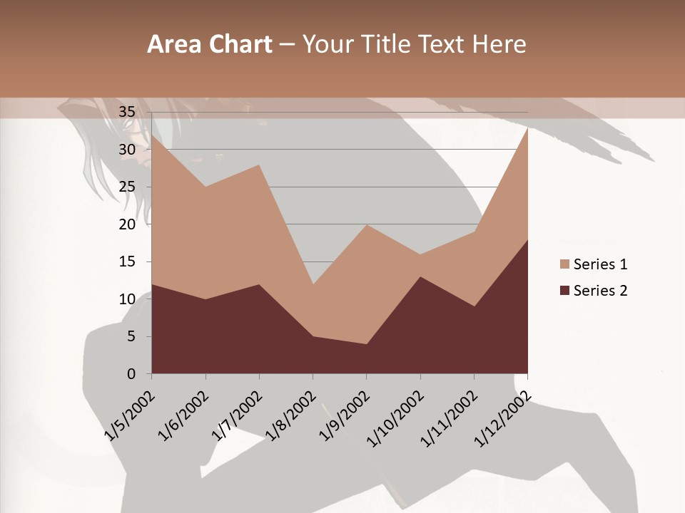 A Woman With A Bird On Her Shoulder PowerPoint Template