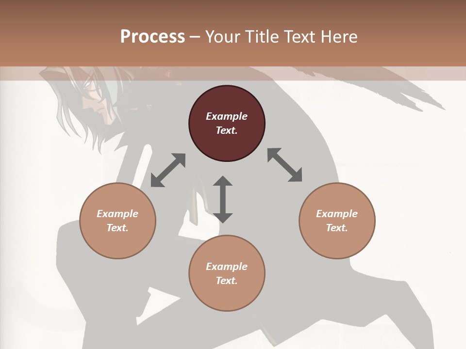 A Woman With A Bird On Her Shoulder PowerPoint Template