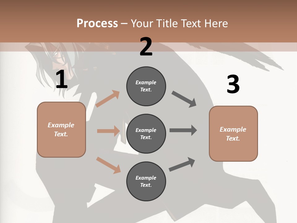 A Woman With A Bird On Her Shoulder PowerPoint Template