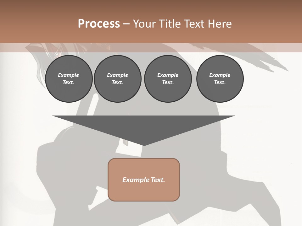 A Woman With A Bird On Her Shoulder PowerPoint Template