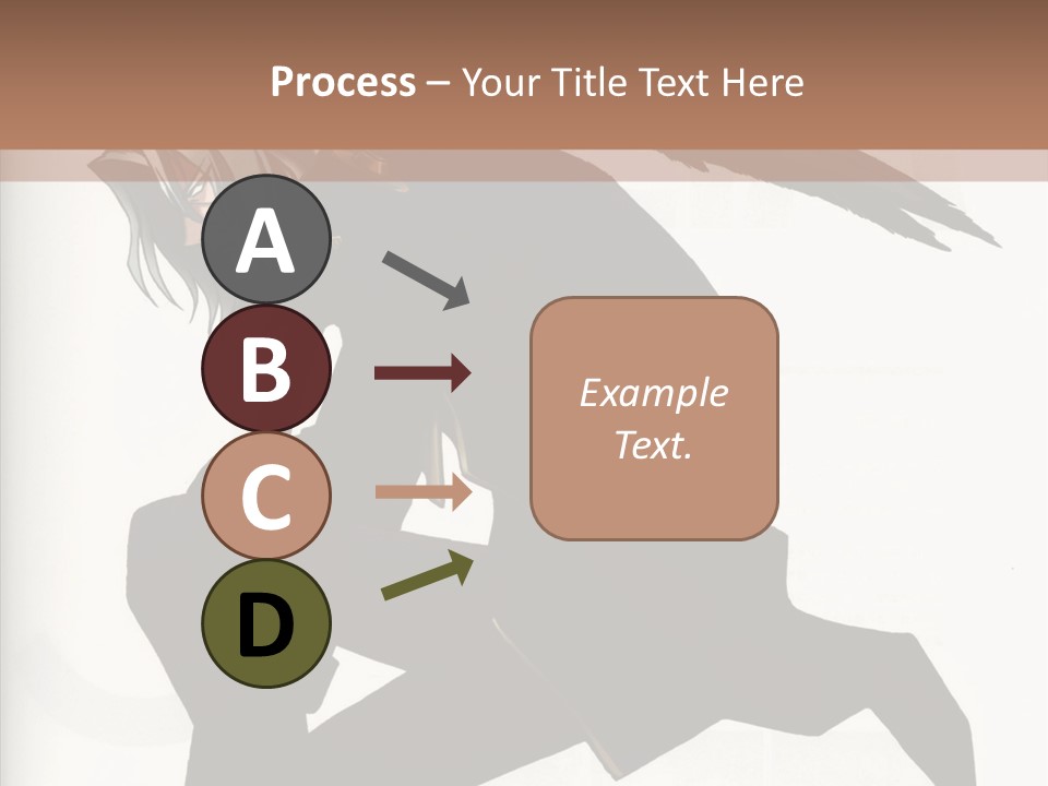 A Woman With A Bird On Her Shoulder PowerPoint Template