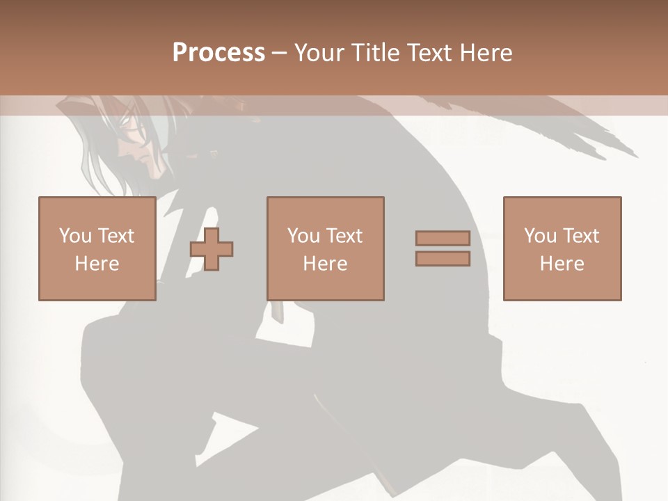 A Woman With A Bird On Her Shoulder PowerPoint Template