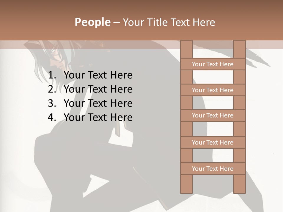 A Woman With A Bird On Her Shoulder PowerPoint Template