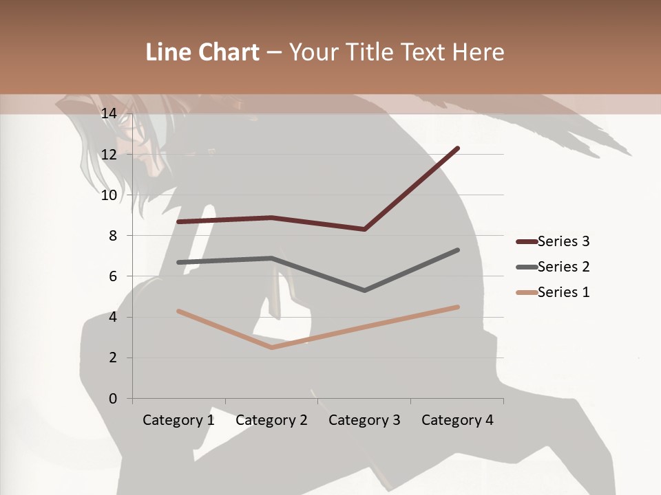 A Woman With A Bird On Her Shoulder PowerPoint Template