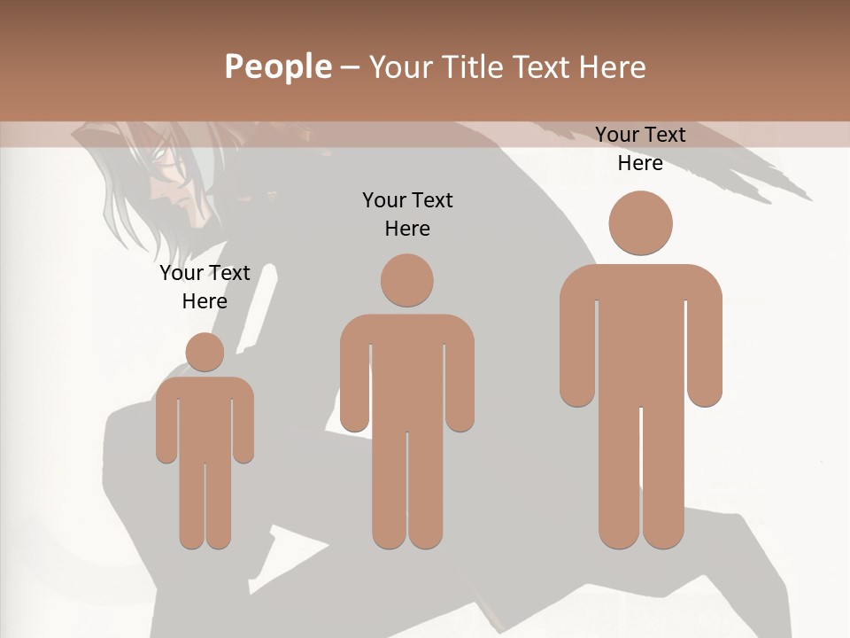 A Woman With A Bird On Her Shoulder PowerPoint Template