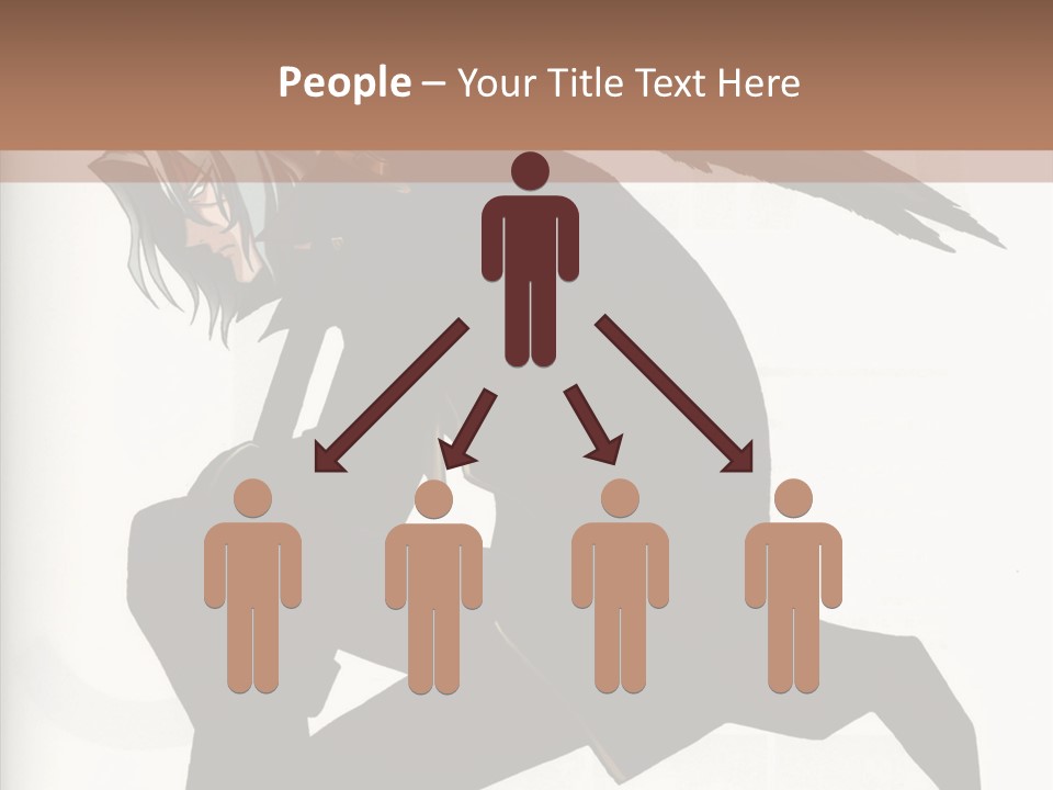 A Woman With A Bird On Her Shoulder PowerPoint Template