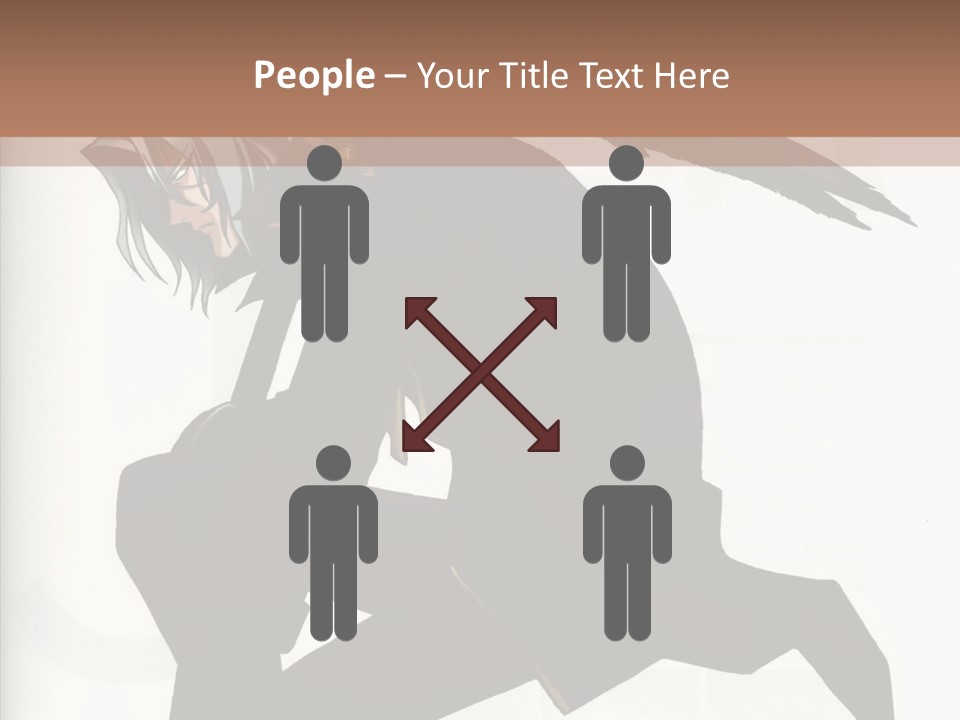 A Woman With A Bird On Her Shoulder PowerPoint Template