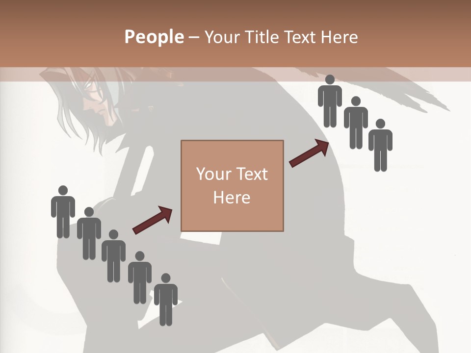 A Woman With A Bird On Her Shoulder PowerPoint Template