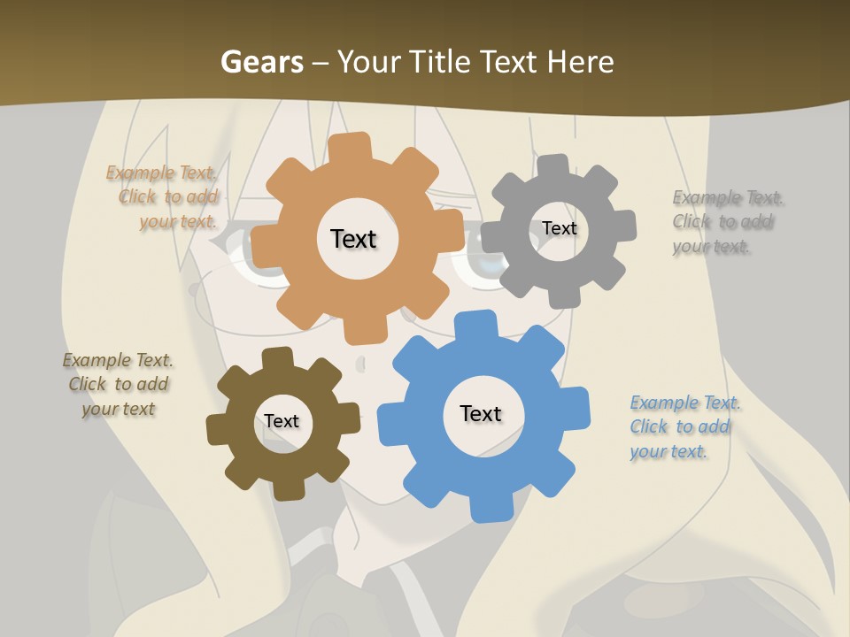 A Woman With Blonde Hair Wearing Glasses And A Hat PowerPoint Template