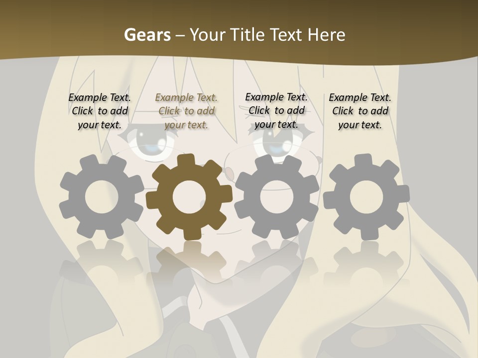 A Woman With Blonde Hair Wearing Glasses And A Hat PowerPoint Template
