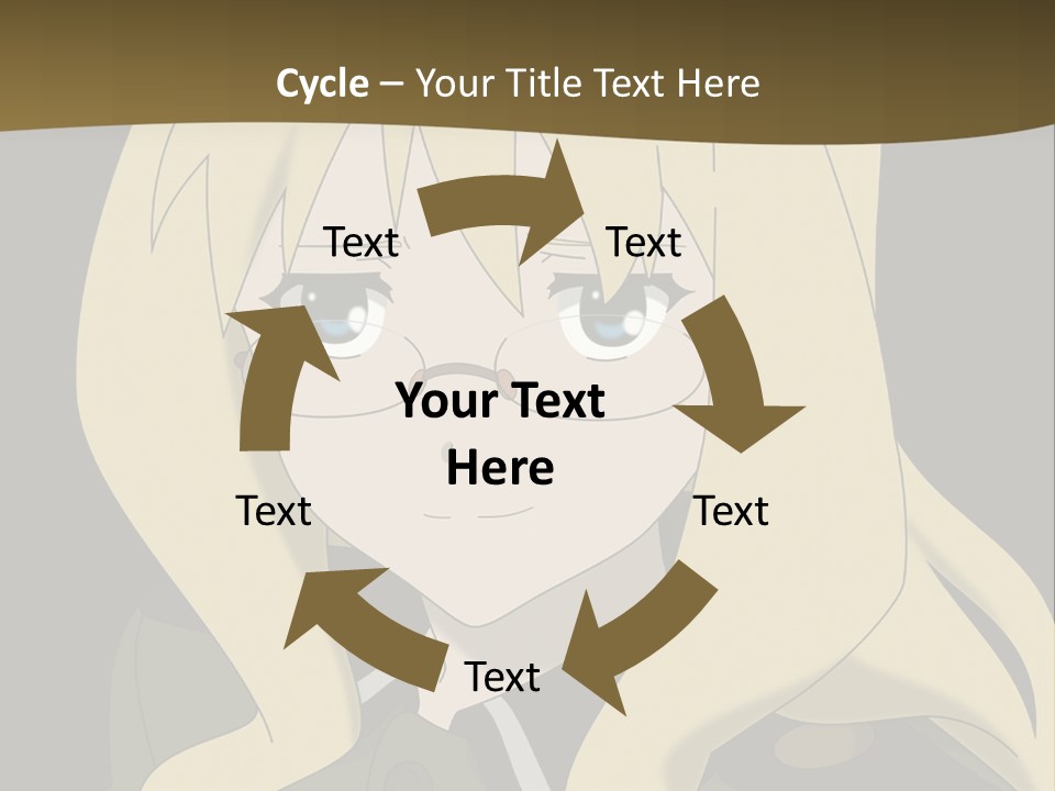 A Woman With Blonde Hair Wearing Glasses And A Hat PowerPoint Template