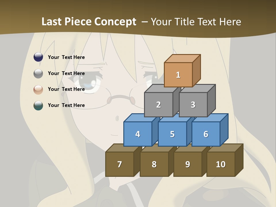 A Woman With Blonde Hair Wearing Glasses And A Hat PowerPoint Template