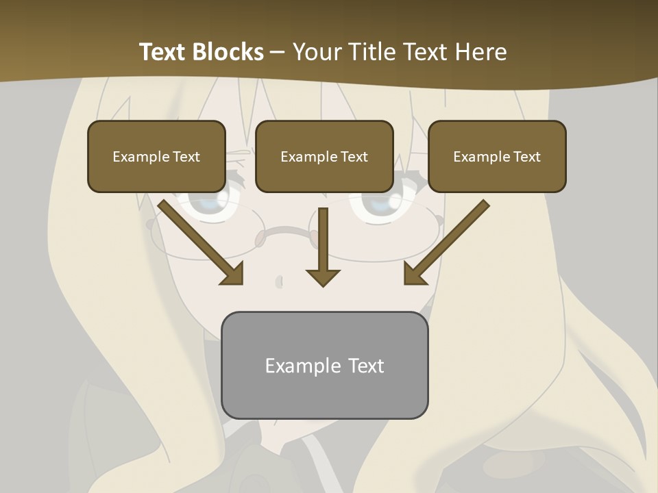 A Woman With Blonde Hair Wearing Glasses And A Hat PowerPoint Template