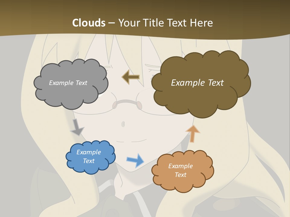 A Woman With Blonde Hair Wearing Glasses And A Hat PowerPoint Template