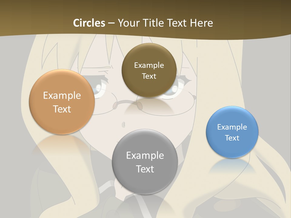 A Woman With Blonde Hair Wearing Glasses And A Hat PowerPoint Template