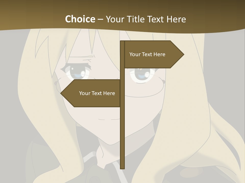 A Woman With Blonde Hair Wearing Glasses And A Hat PowerPoint Template