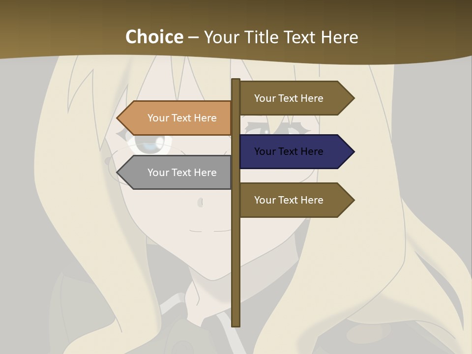 A Woman With Blonde Hair Wearing Glasses And A Hat PowerPoint Template