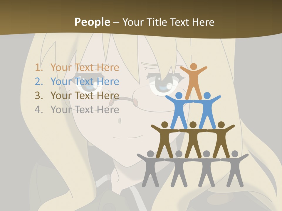 A Woman With Blonde Hair Wearing Glasses And A Hat PowerPoint Template