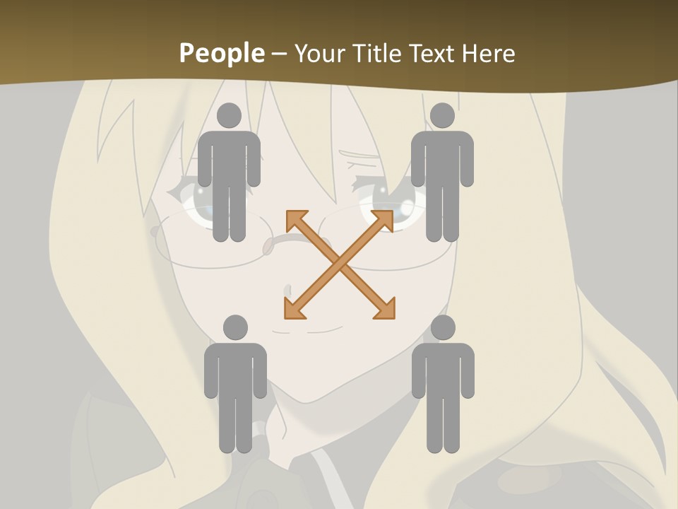 A Woman With Blonde Hair Wearing Glasses And A Hat PowerPoint Template