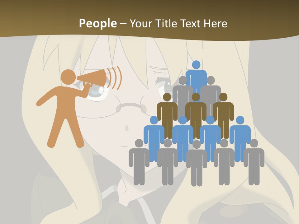 A Woman With Blonde Hair Wearing Glasses And A Hat PowerPoint Template