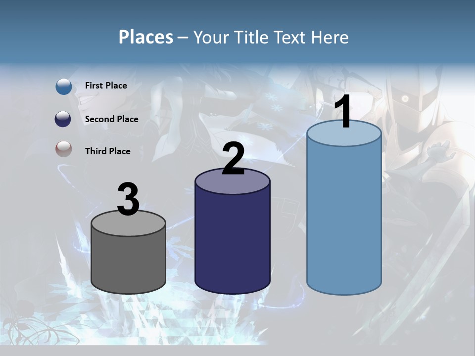 A Group Of Anime Characters With The Words Name Of Presentation PowerPoint Template