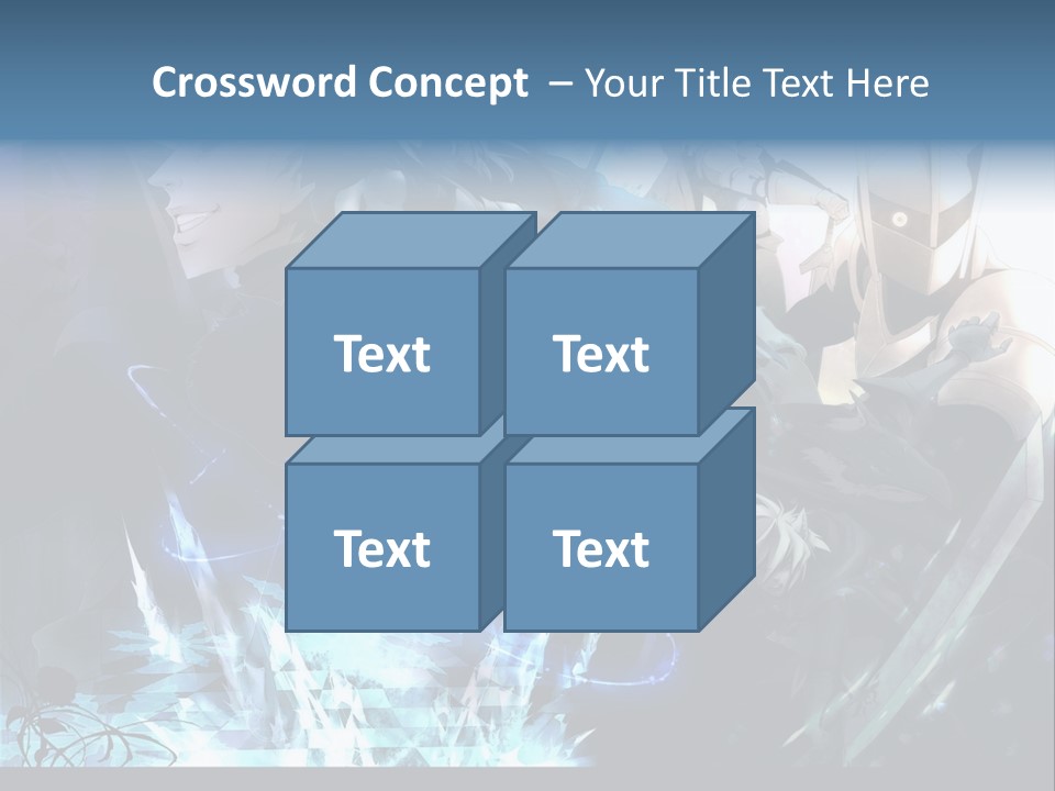 A Group Of Anime Characters With The Words Name Of Presentation PowerPoint Template