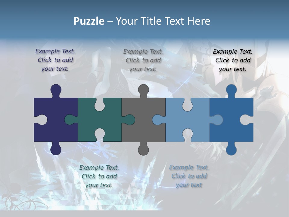 A Group Of Anime Characters With The Words Name Of Presentation PowerPoint Template