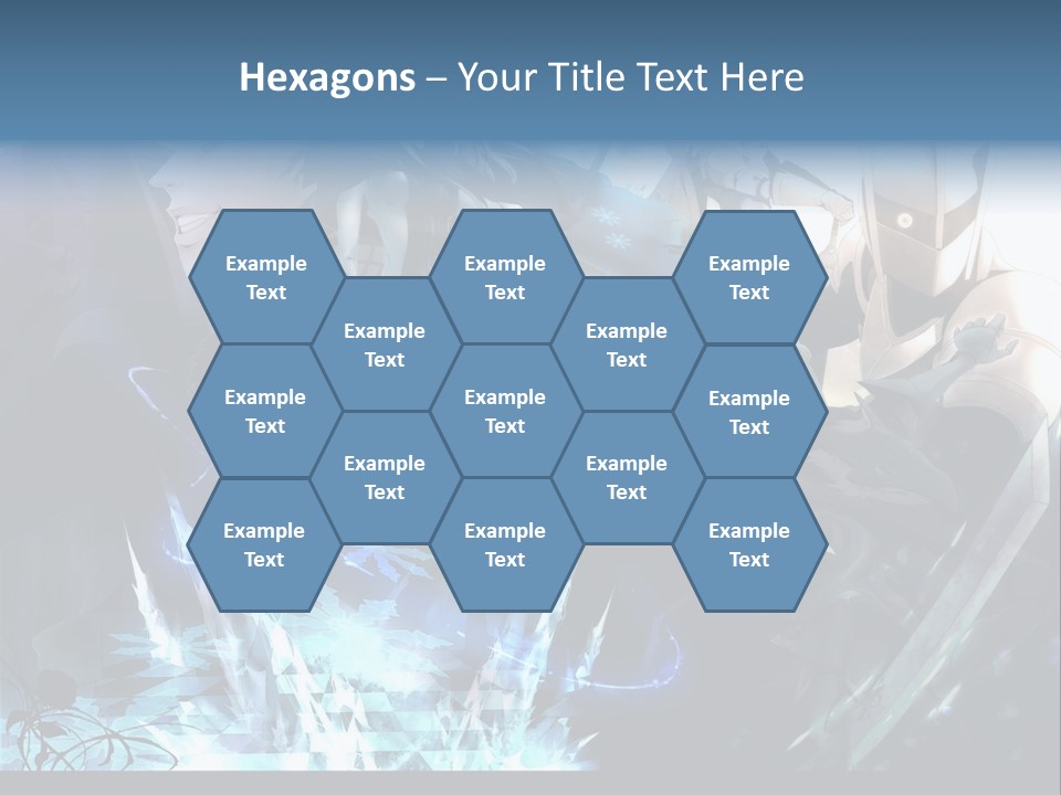 A Group Of Anime Characters With The Words Name Of Presentation PowerPoint Template