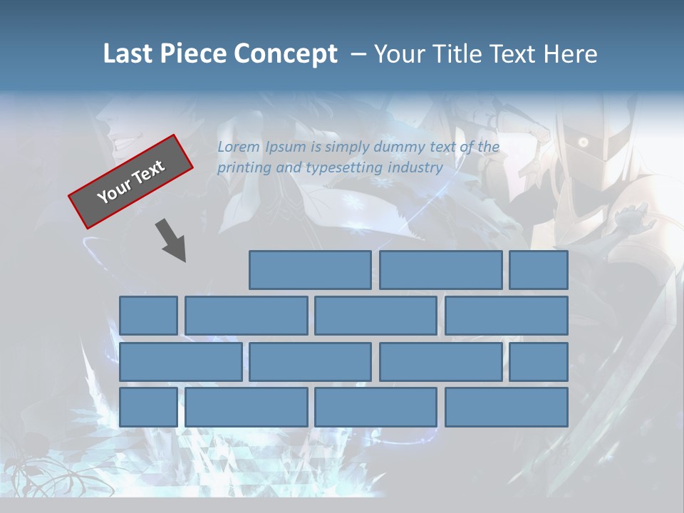 A Group Of Anime Characters With The Words Name Of Presentation PowerPoint Template