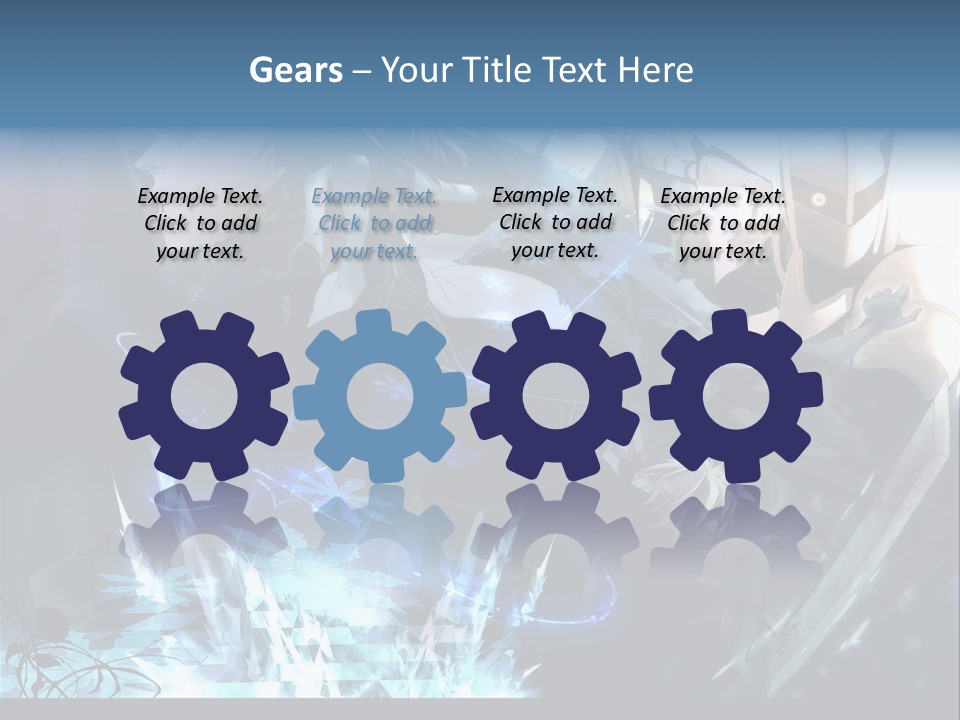 A Group Of Anime Characters With The Words Name Of Presentation PowerPoint Template