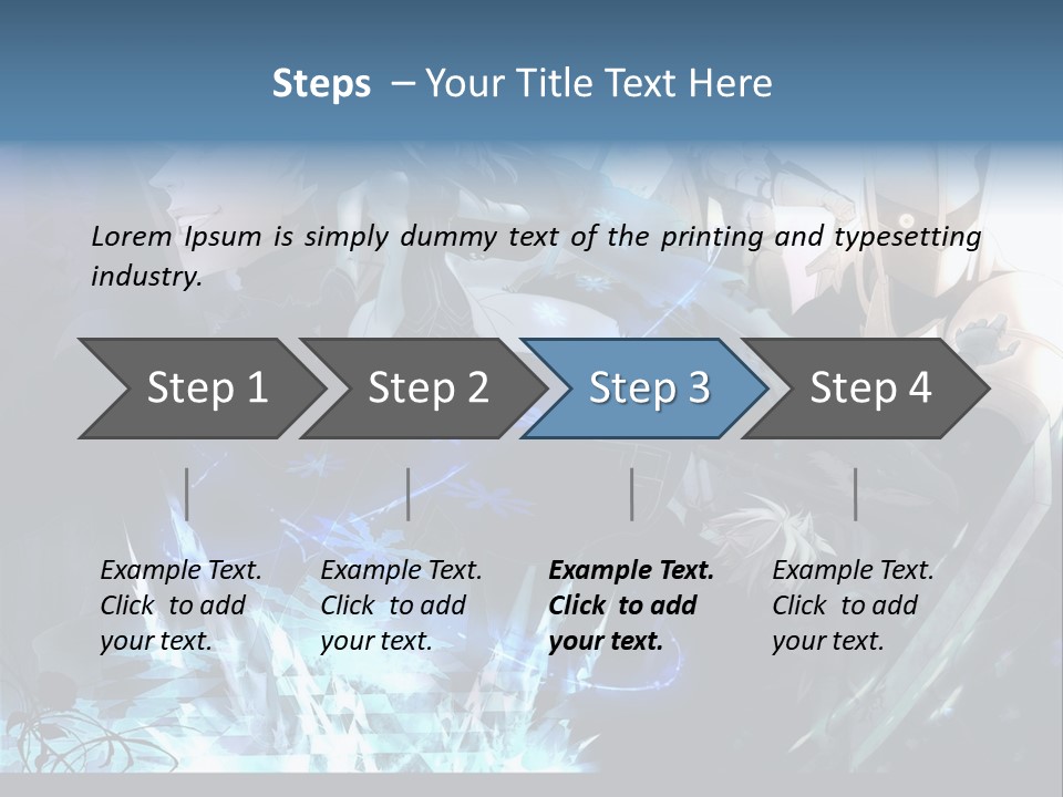 A Group Of Anime Characters With The Words Name Of Presentation PowerPoint Template