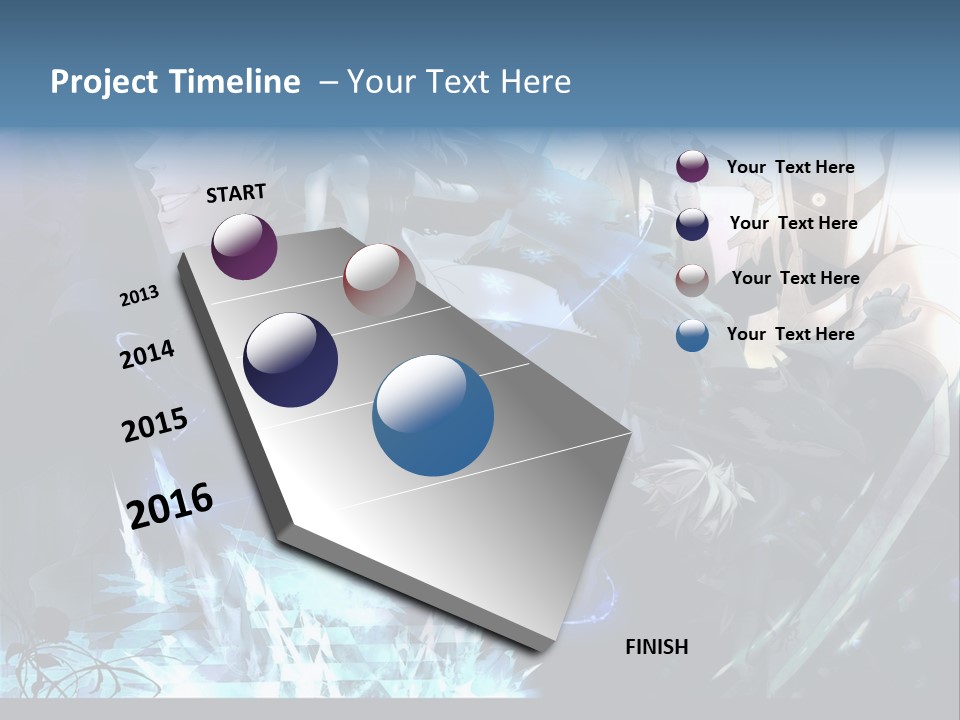 A Group Of Anime Characters With The Words Name Of Presentation PowerPoint Template