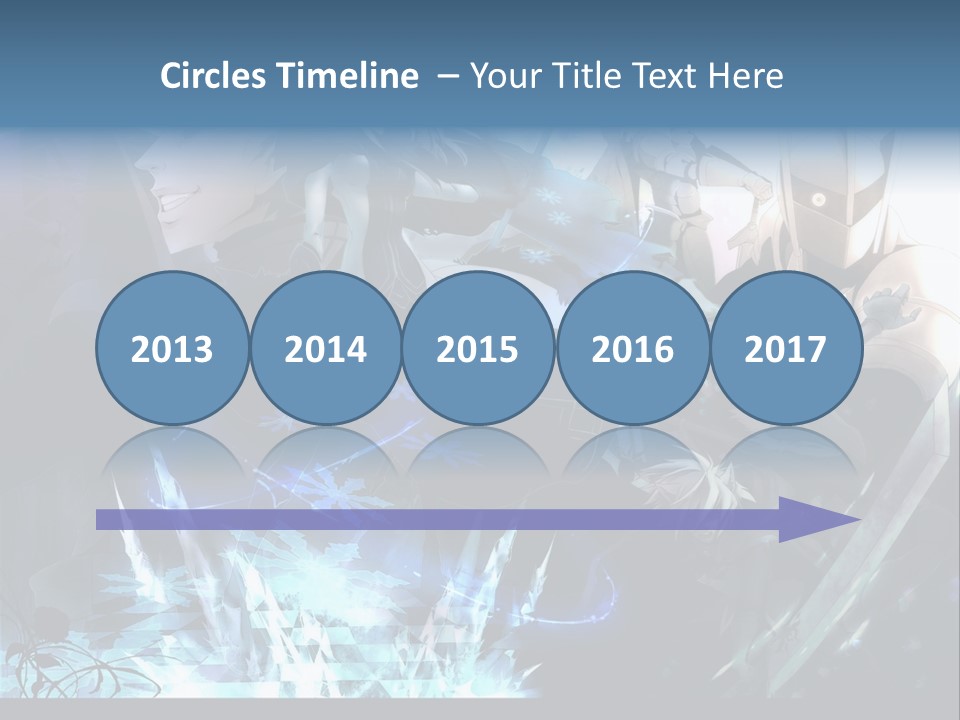 A Group Of Anime Characters With The Words Name Of Presentation PowerPoint Template