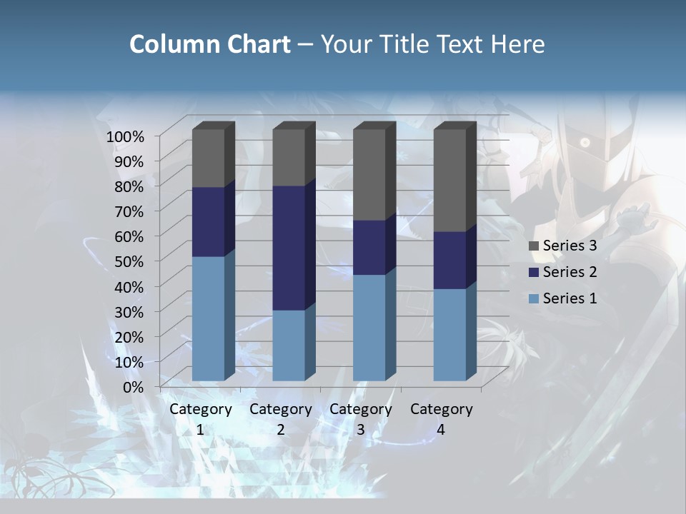 A Group Of Anime Characters With The Words Name Of Presentation PowerPoint Template