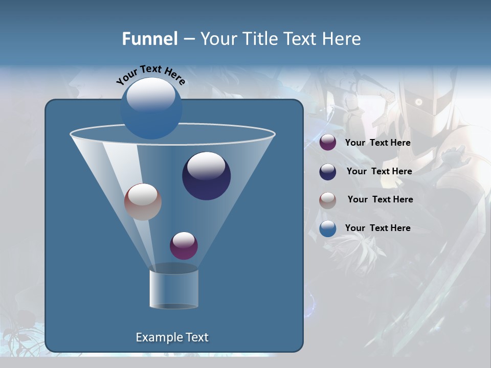 A Group Of Anime Characters With The Words Name Of Presentation PowerPoint Template