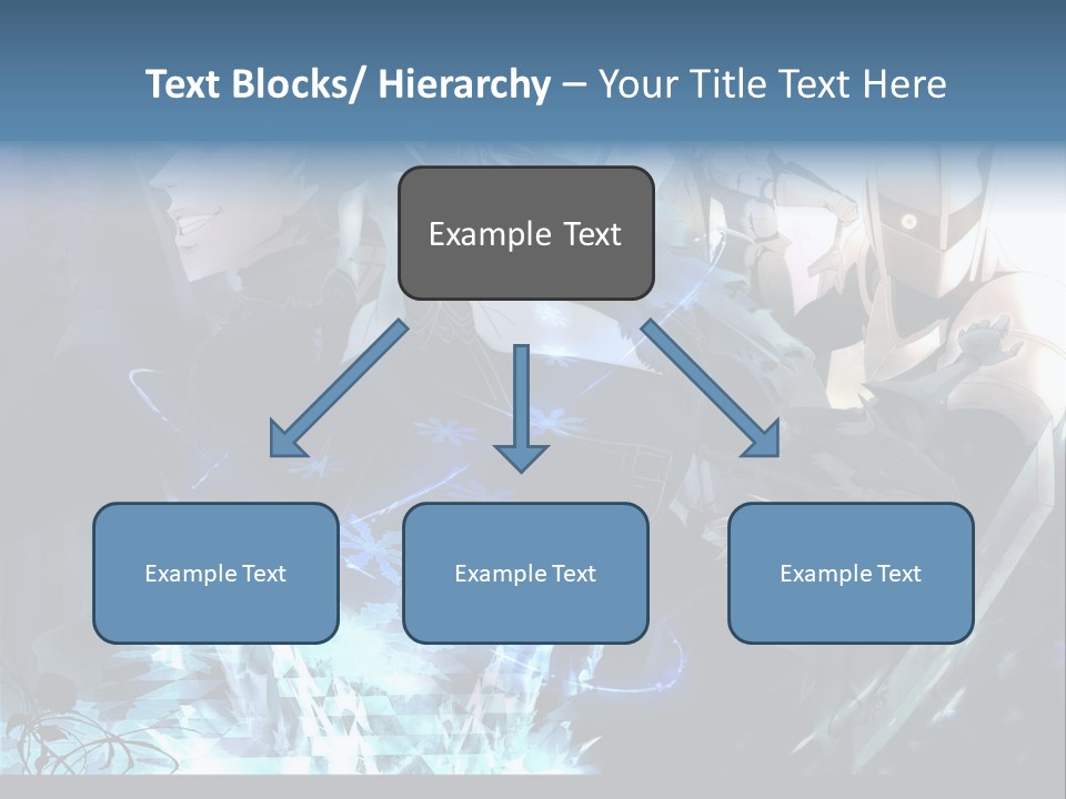 A Group Of Anime Characters With The Words Name Of Presentation PowerPoint Template