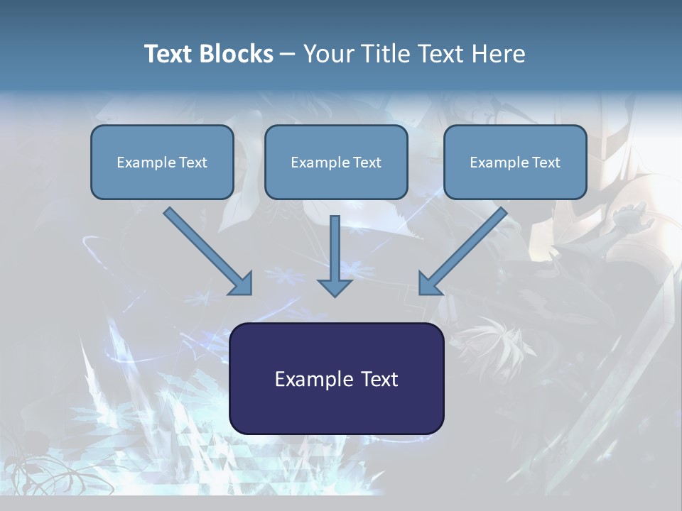 A Group Of Anime Characters With The Words Name Of Presentation PowerPoint Template