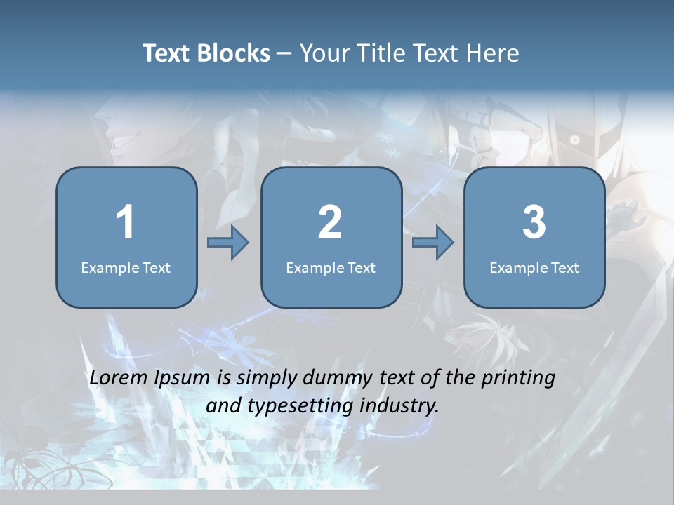 A Group Of Anime Characters With The Words Name Of Presentation PowerPoint Template