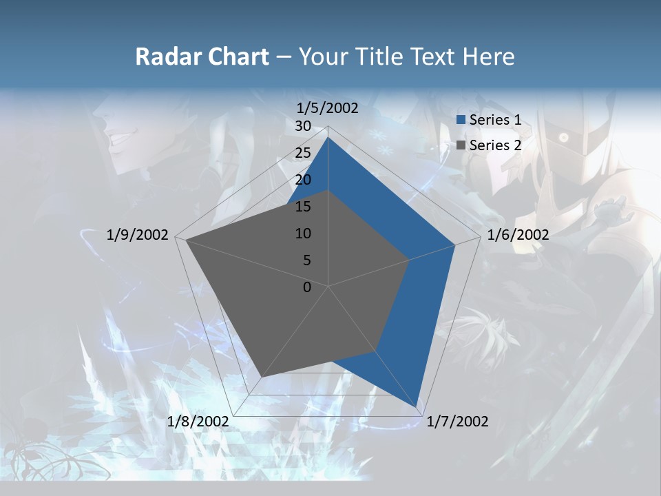 A Group Of Anime Characters With The Words Name Of Presentation PowerPoint Template